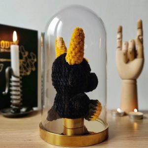 Baphomet sous cloche noir et jaune - Produit fini – Image 5