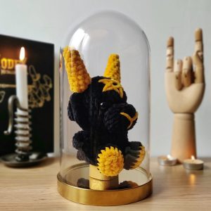 Baphomet sous cloche noir et jaune - Produit fini – Image 2