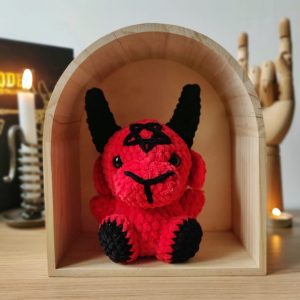 Baphomet rouge & noir sous arche - Produit fini – Image 5