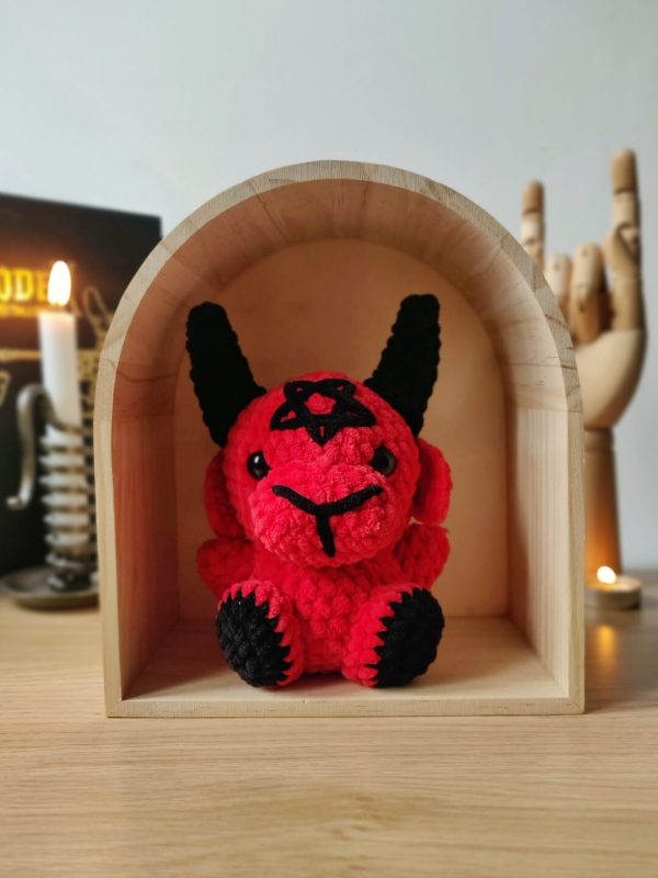 Baphomet rouge & noir sous arche - Produit fini