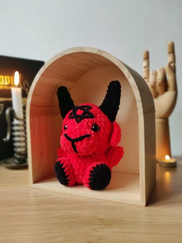 Baphomet rouge & noir sous arche - Produit fini