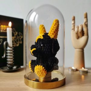 Baphomet sous cloche noir et jaune - Produit fini – Image 3