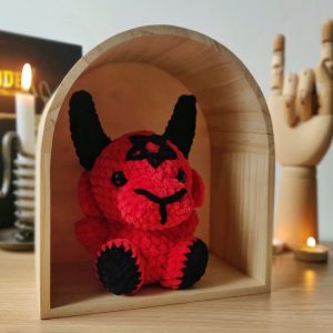 Baphomet rouge & noir sous arche - Produit fini – Image 4
