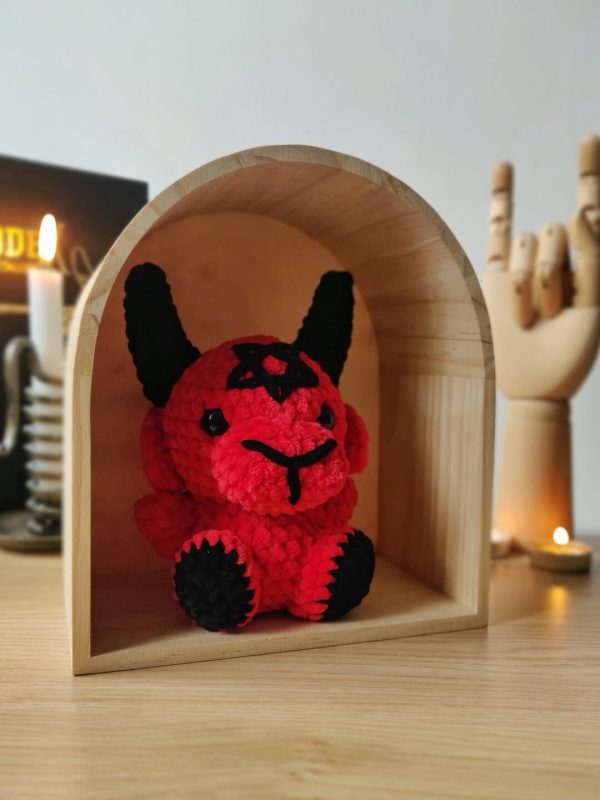 Baphomet rouge & noir sous arche - Produit fini