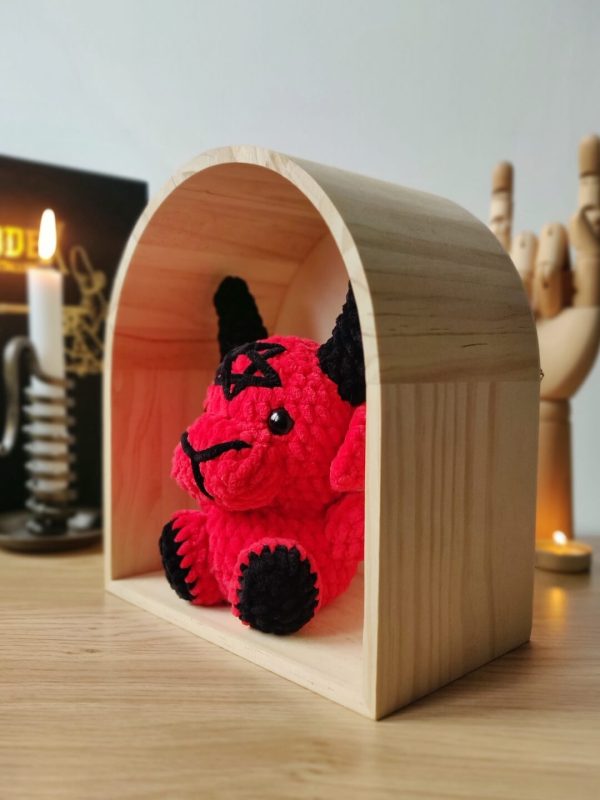 Baphomet rouge & noir sous arche - Produit fini