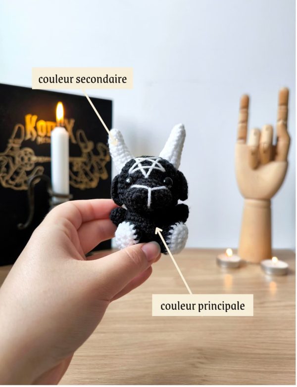 Mini Baphomet sous Cloche | Couleurs personnalisables