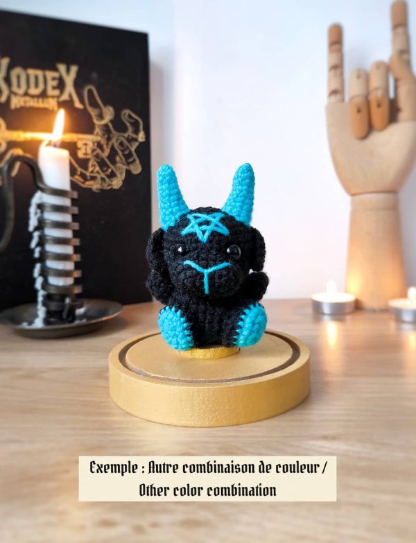 Mini Baphomet sous Cloche | Couleurs personnalisables