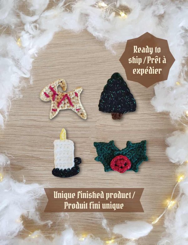 Magnets de Noël au crochet - Produits finis