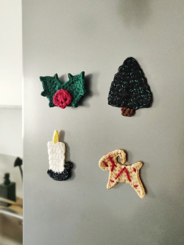 Magnets de Noël au crochet - Produits finis