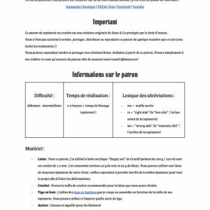 Patron Tapisserie au Crochet "M*rde" - Produit numérique FR ou EN – Image 4