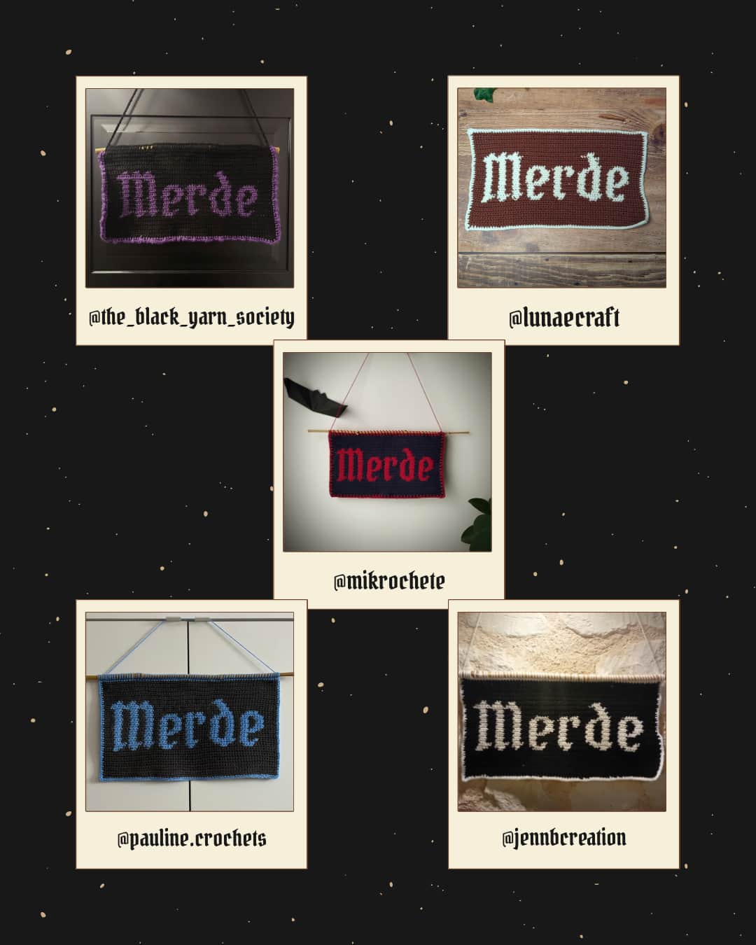 Patron Tapisserie au Crochet "M*rde" - Produit numérique FR ou EN – Image 14