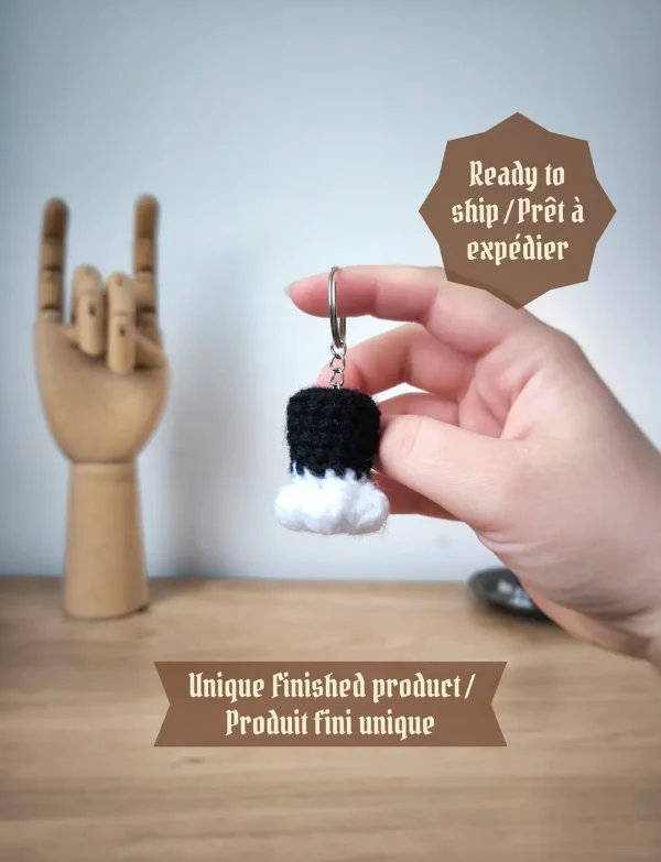 Porte-clés Pattes de Chat au Crochet - Produit fini