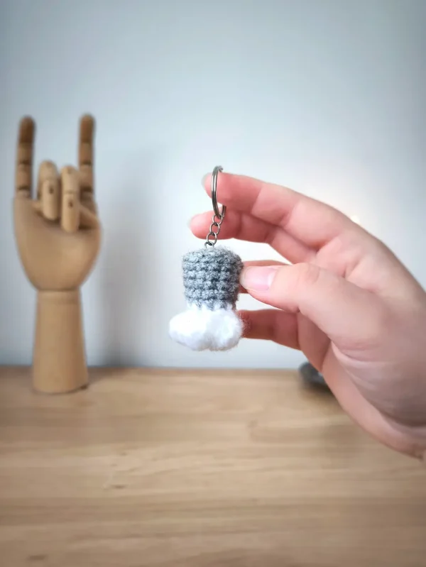 Porte-clés Pattes de Chat au Crochet - Produit fini