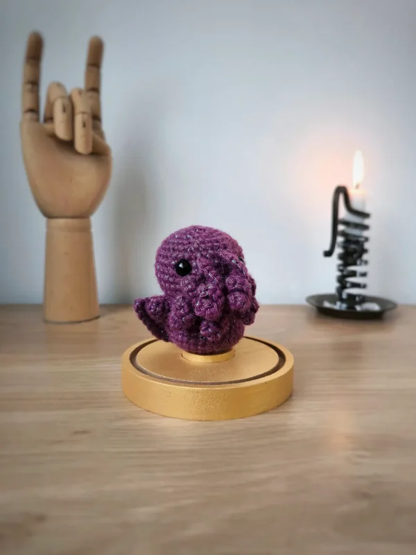Mini Cthulhu sous Cloche Prune et Paillettes | Produit exclusif