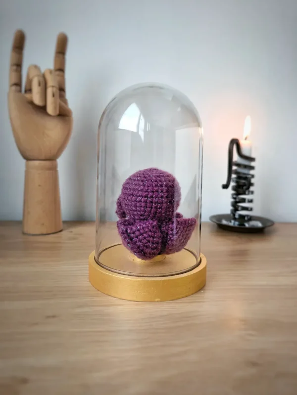 Mini Cthulhu sous Cloche Prune et Paillettes | Produit exclusif