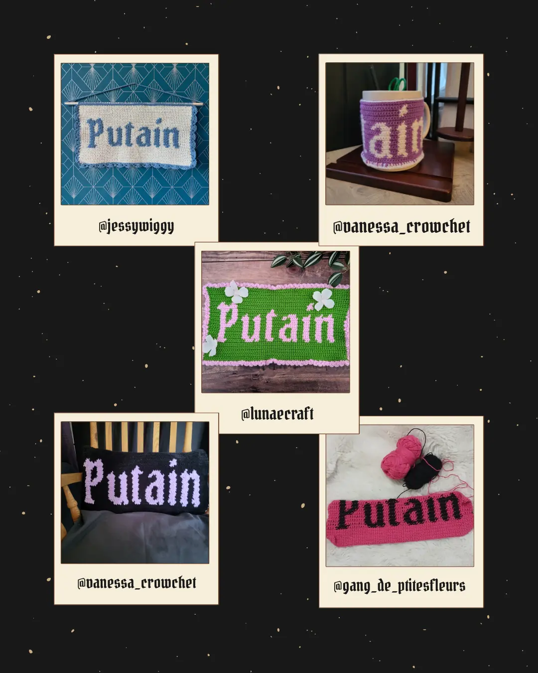 Patron Tapisserie au Crochet "P*tain" - Produit numérique FR ou EN – Image 9