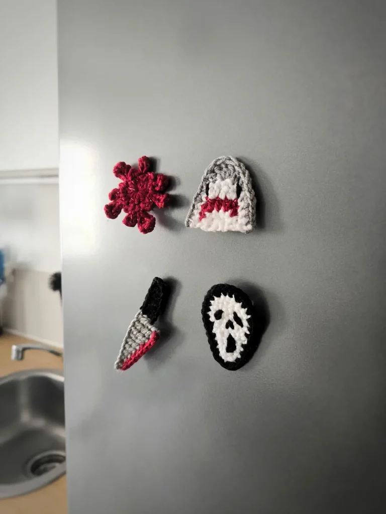 Magnets Summerween au crochet - Produits finis