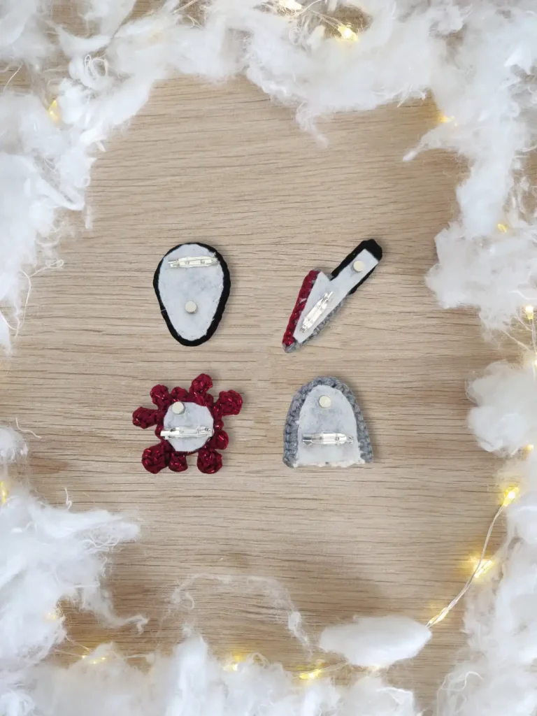 Magnets Summerween au crochet - Produits finis