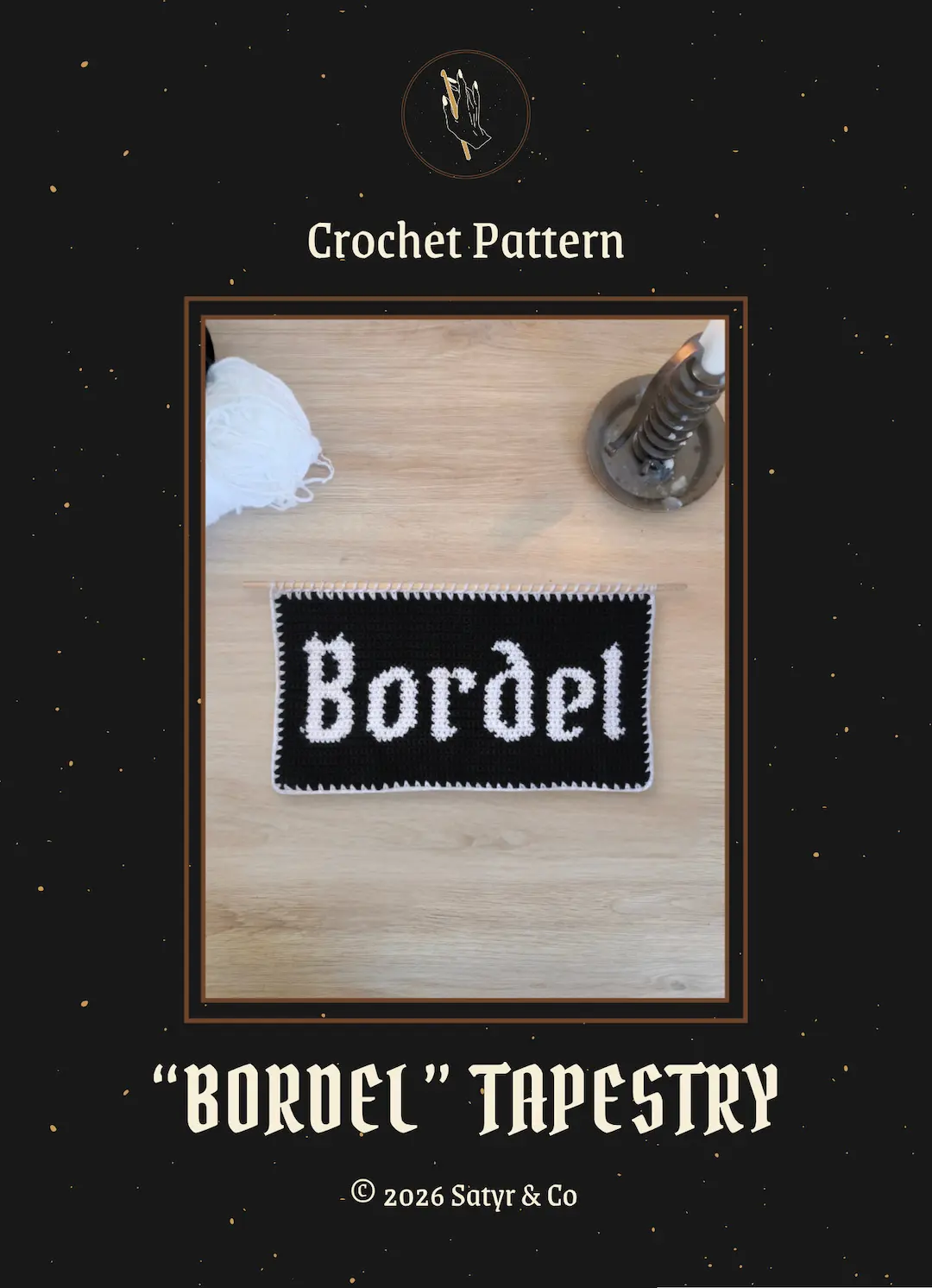 Patron Tapisserie au Crochet "B*rdel" - Produit numérique FR ou EN – Image 3