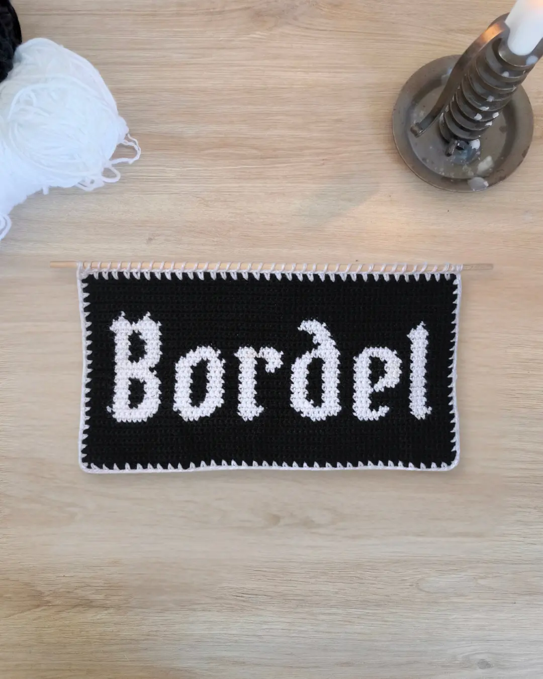 Patron Tapisserie au Crochet "B*rdel" - Produit numérique FR ou EN – Image 2