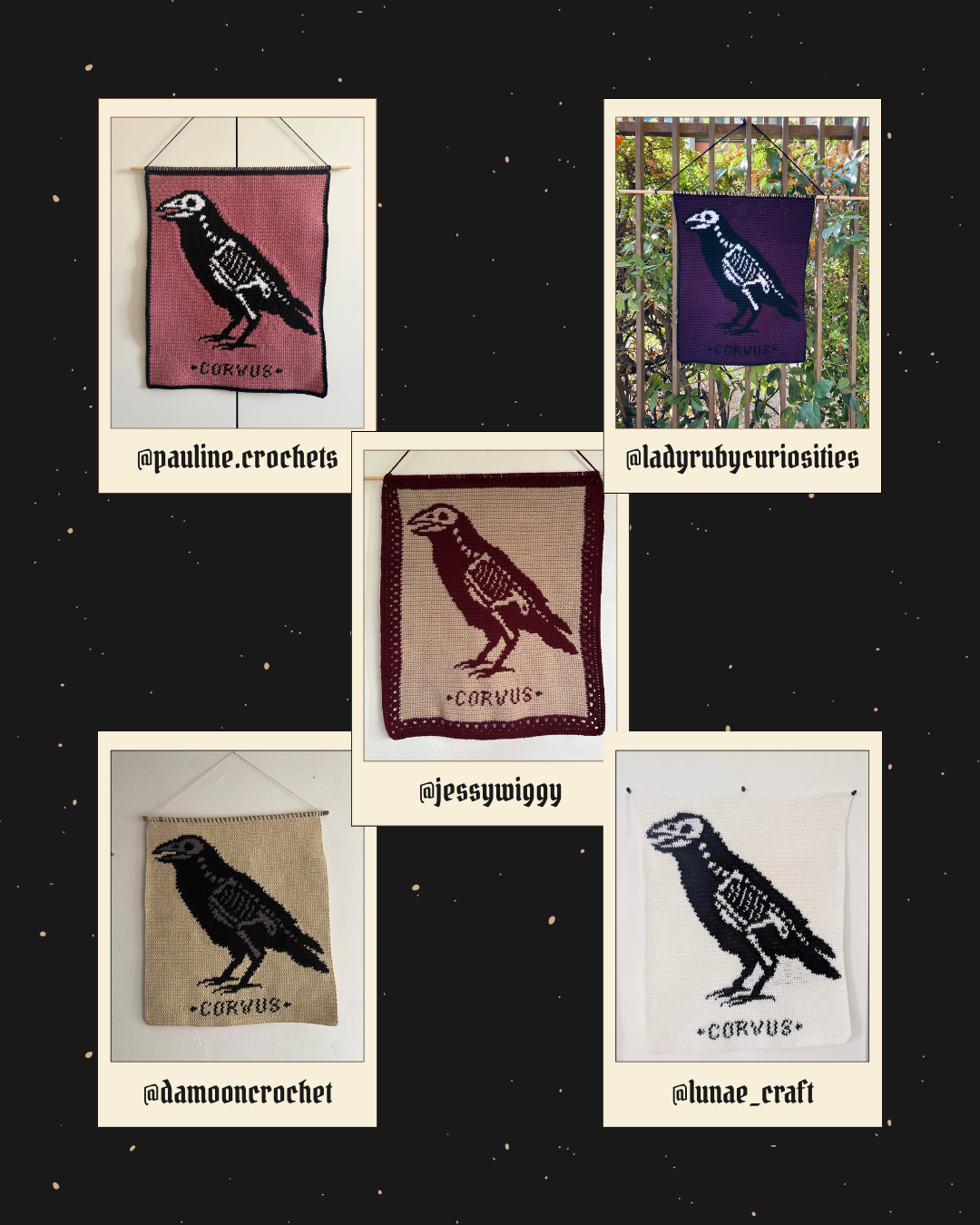 Patron Tapisserie au Crochet "Corbeau" - PDF FR ou EN – Image 12
