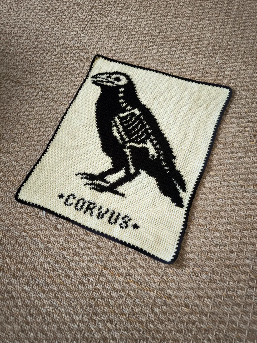 Patron Tapisserie au Crochet "Corbeau" - PDF FR ou EN – Image 9