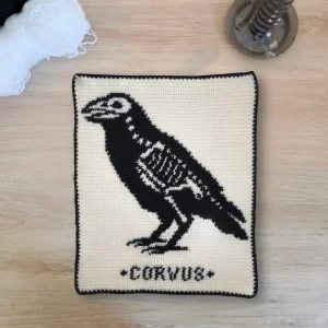 Patron Tapisserie au Crochet "Corbeau" - PDF FR ou EN – Image 6