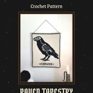 Patron Tapisserie au Crochet "Corbeau" - PDF FR ou EN – Image 2