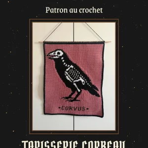 Patron Tapisserie au Crochet "Corbeau" - PDF FR ou EN – Image 3