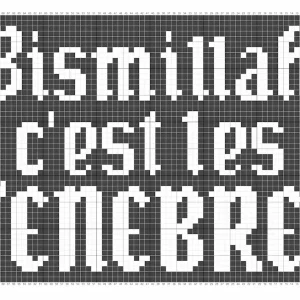 Patron Tapisserie Crochet - Bismillah c'est les ténèbres – Image 3